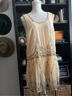 Anthropologie Sleeveless Embellished Romper
